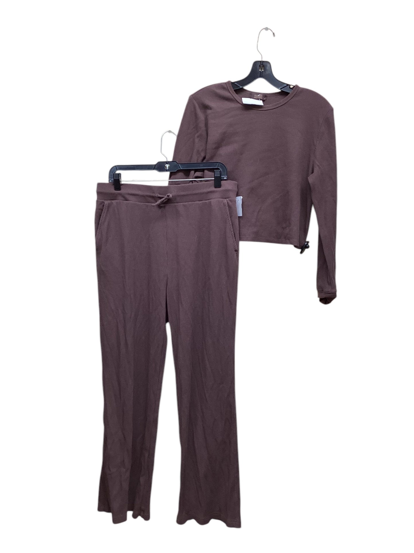 Pajamas 2pc By Clothes Mentor In Brown, Size: Xl