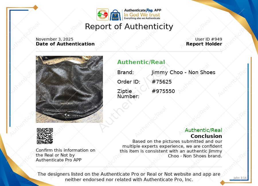 Handbag Luxury Designer By Jimmy Choo, Size: Small