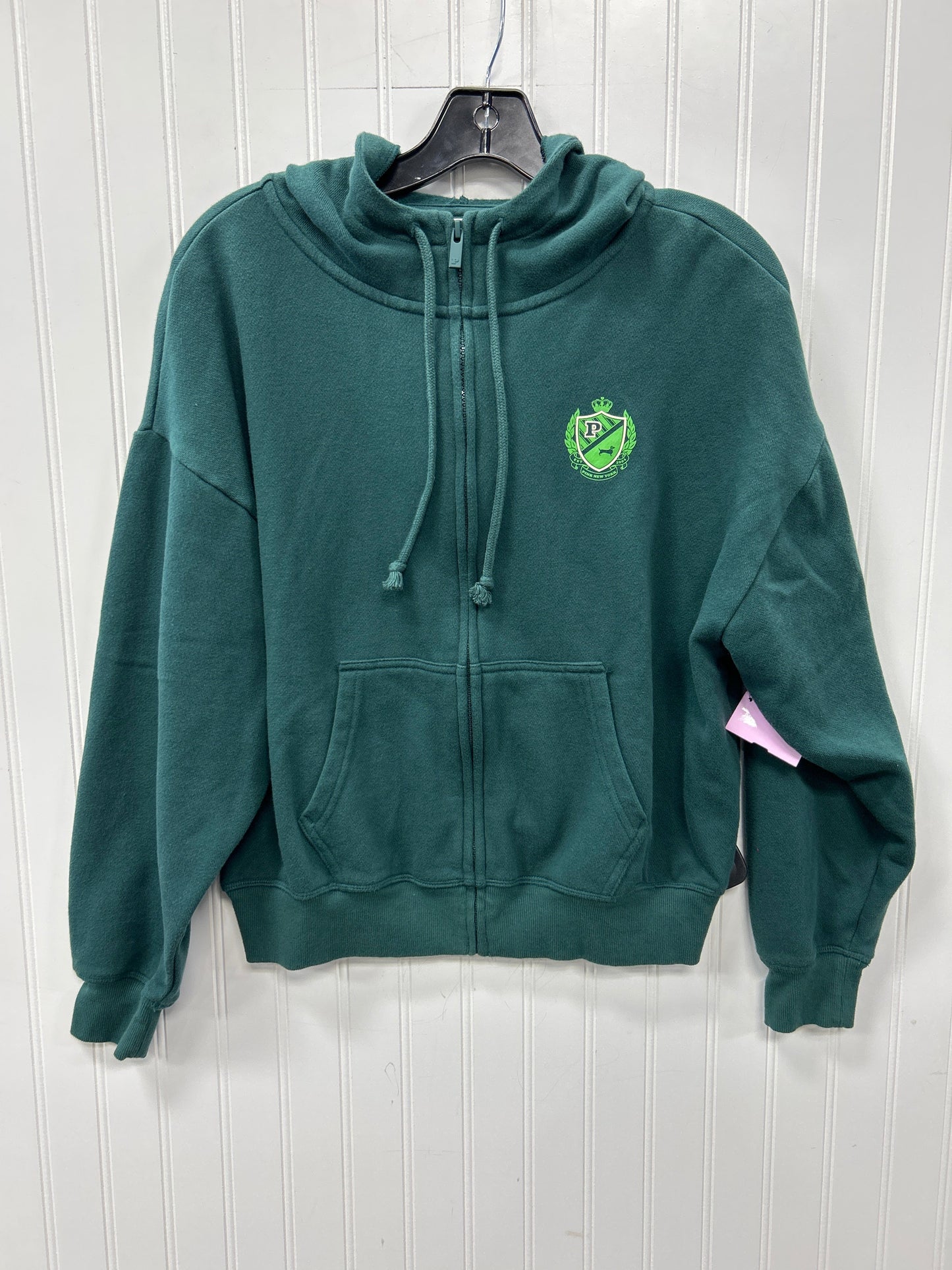 Sweatshirt Hoodie By Pink In Green, Size:Xs