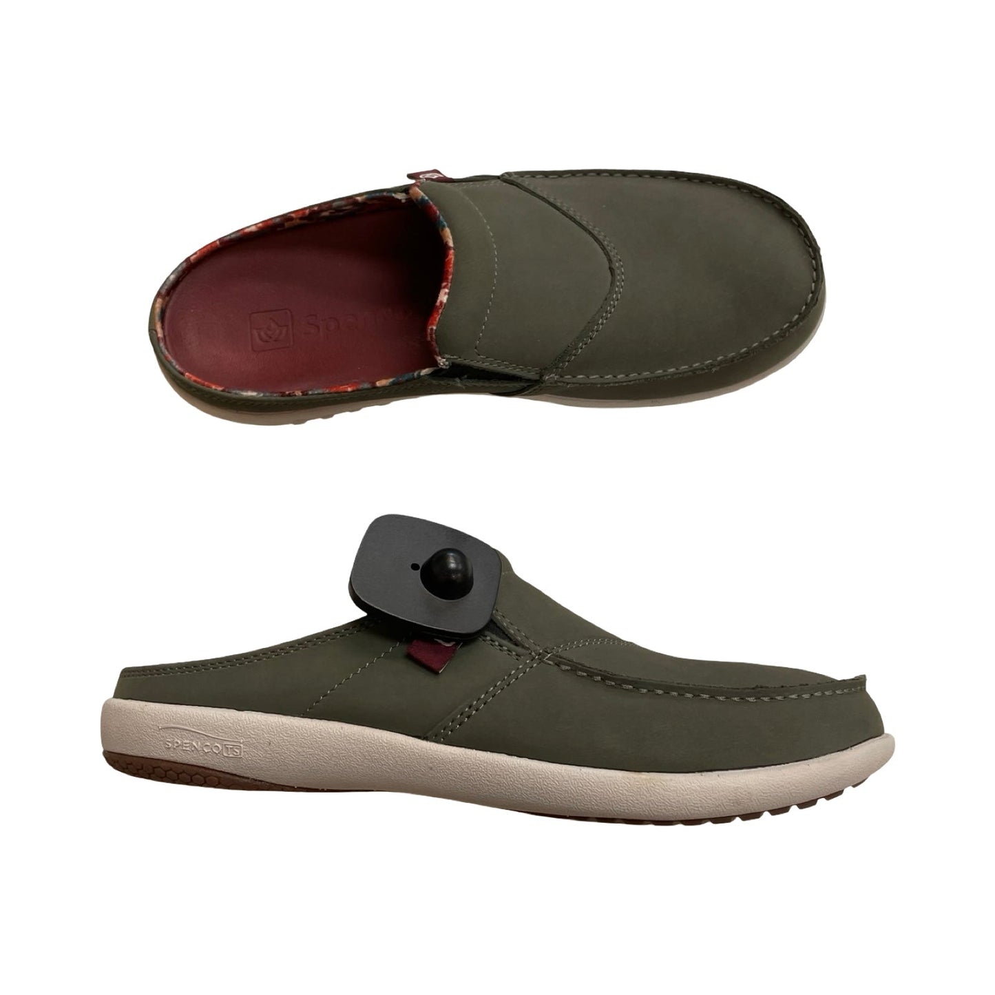 Shoes Flats By Spenco In Grey, Size:9