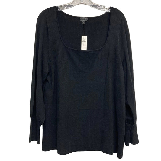 Sweater By Talbots In Black, Size:2X