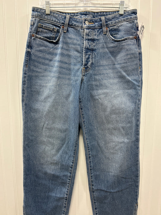 Jeans Straight By Old Navy In Blue Denim, Size:12