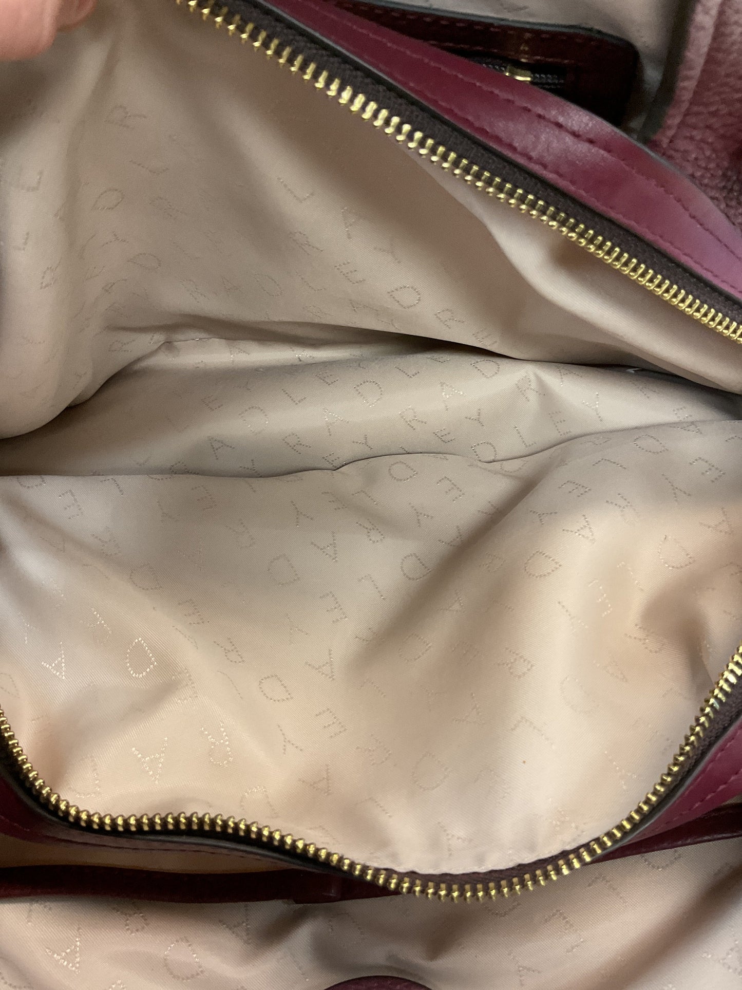 Handbag Leather By Radley London In Purple, Size:Medium