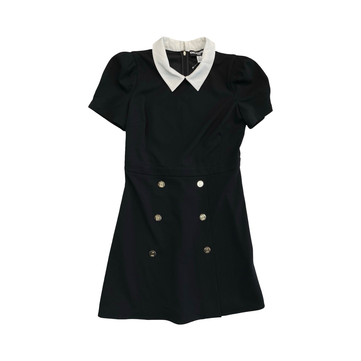 Dress Designer By Karl Lagerfeld In Black & White, Size:10