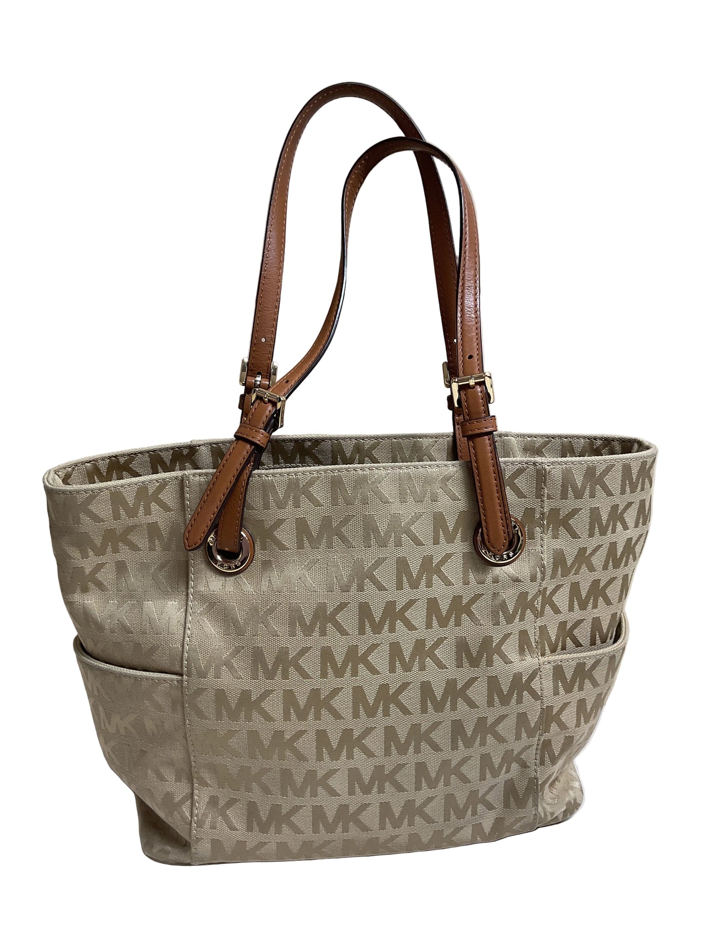 Handbag Designer By Michael Kors In Brown, Size:Large