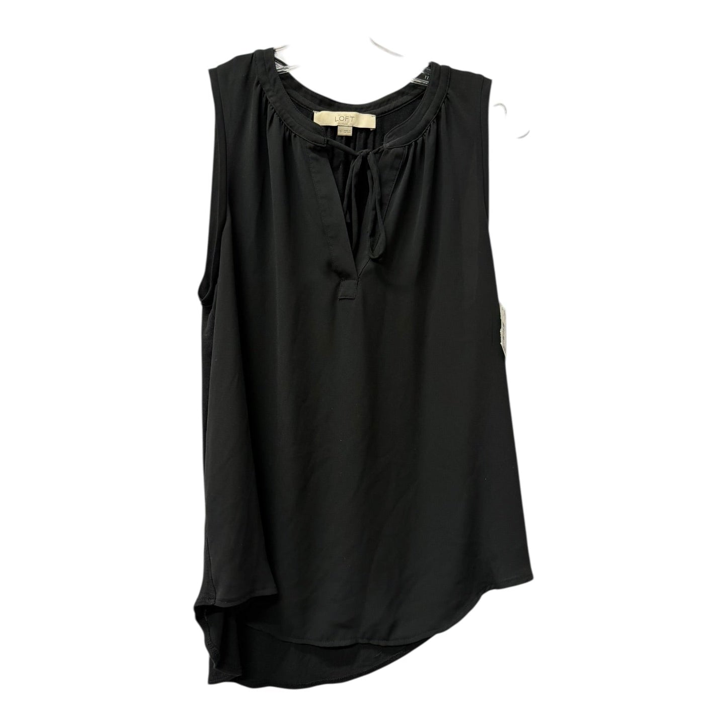 Top Sleeveless By Loft In Black, Size:S