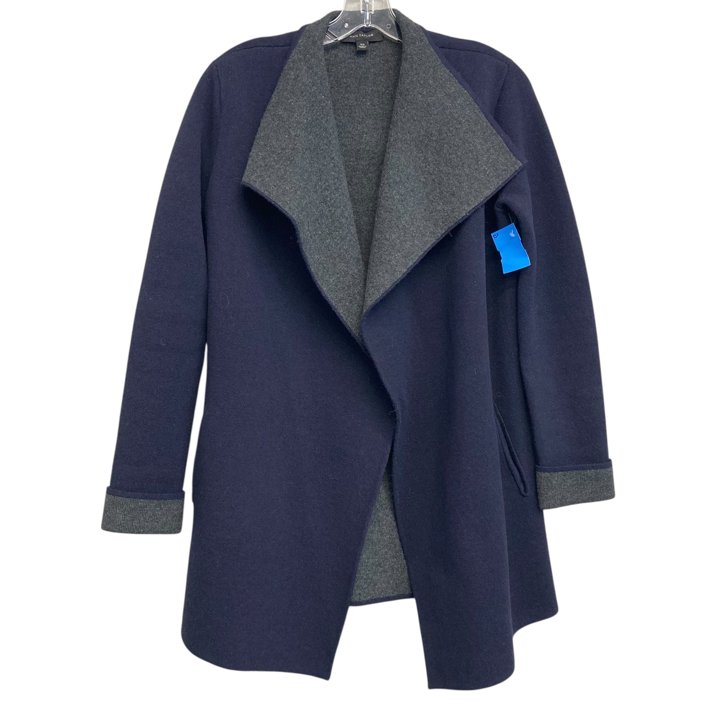 Cardigan By Ann Taylor In Navy, Size:Xs