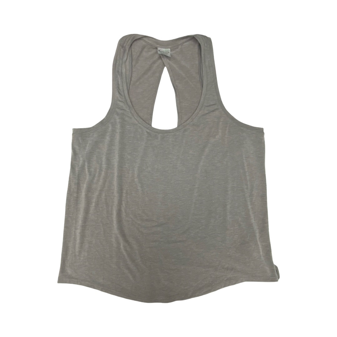 Athletic Tank Top By Athleta In Taupe, Size:M