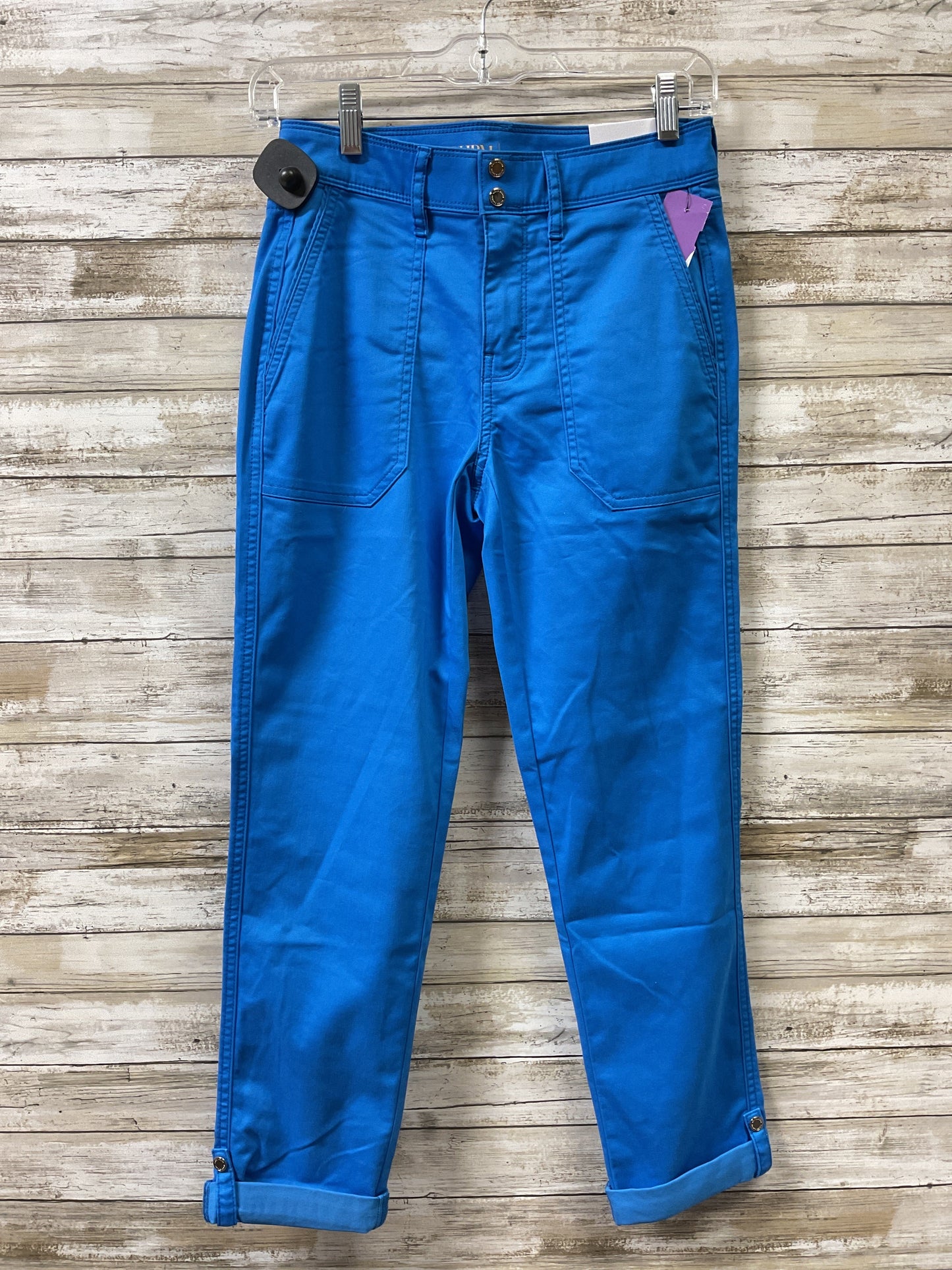 Pants Cropped By White House Black Market In Blue, Size:0