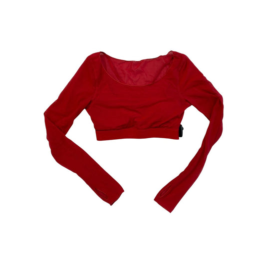 Athletic Top Ls Collar By Alo In Red, Size:S