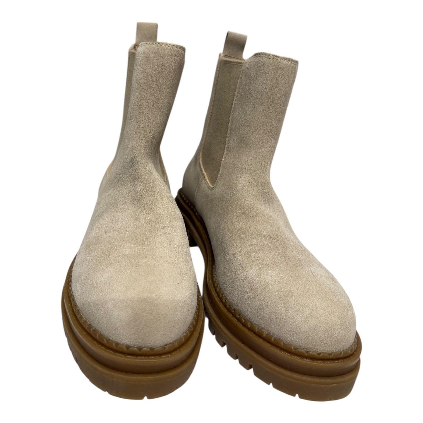 Boots Ankle Flats By Steve Madden In Tan, Size:8