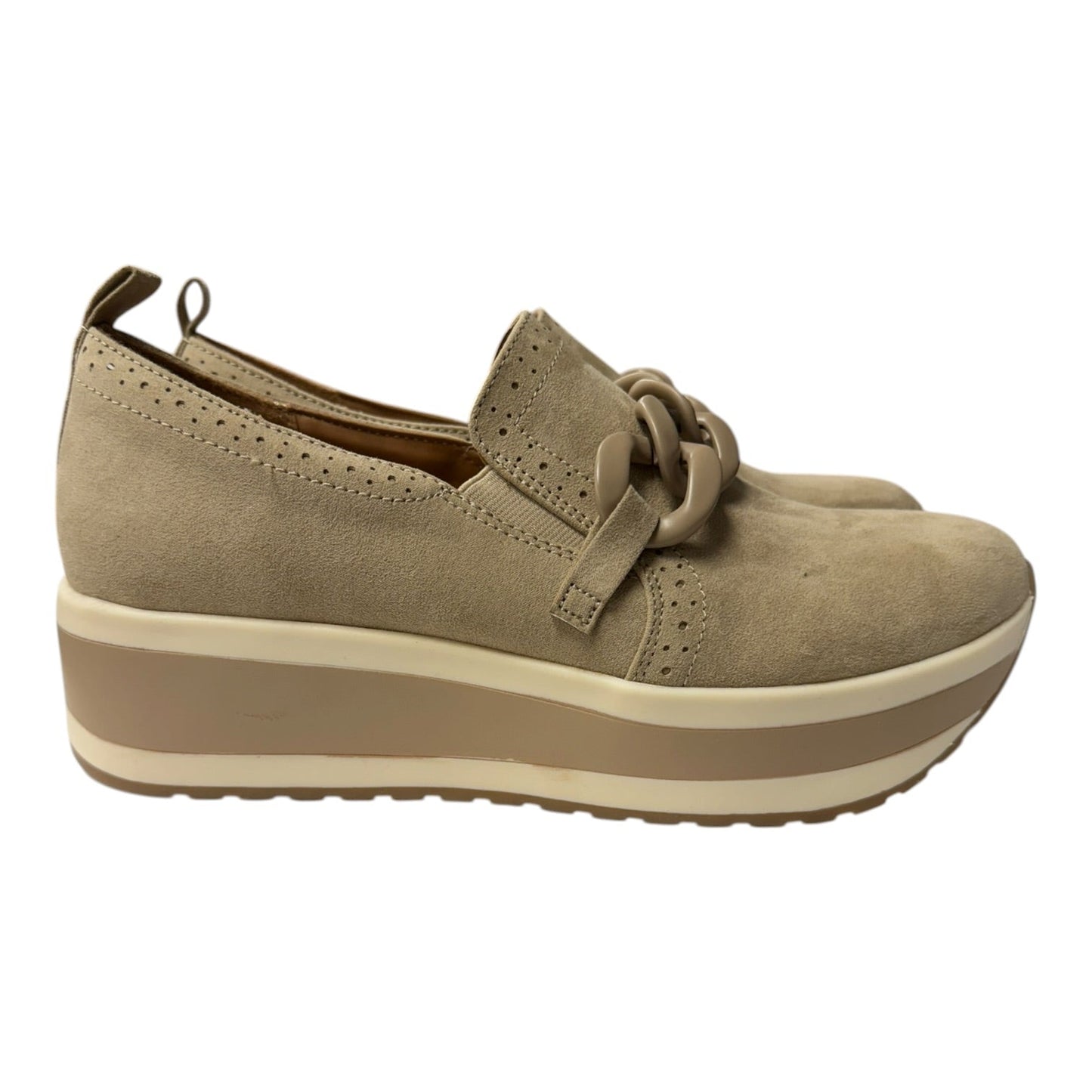 Shoes Flats By Mad Love In Taupe, Size:10