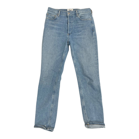 Jeans Straight By Agolde In Blue Denim, Size:4