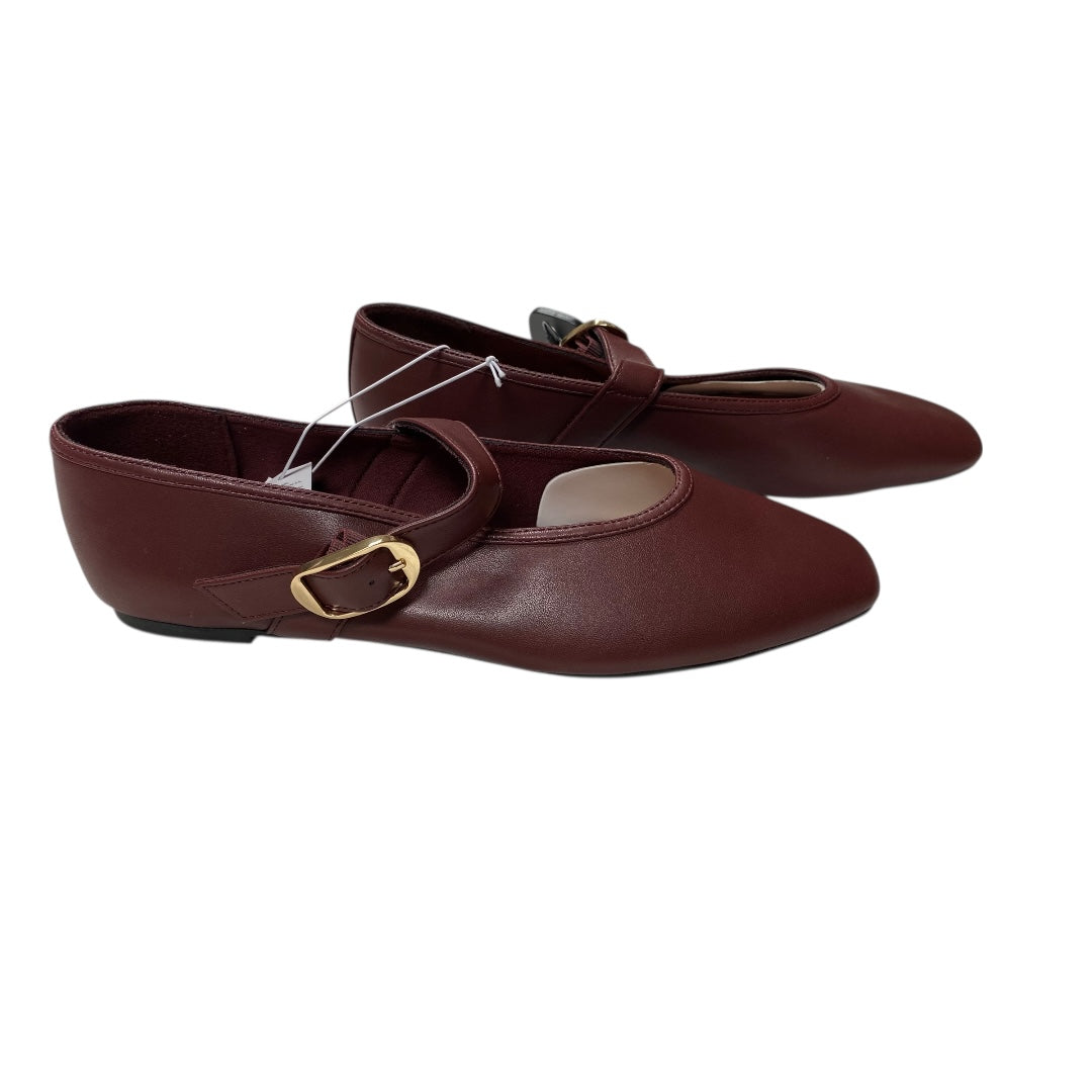 Shoes Flats By Old Navy In Maroon, Size:10