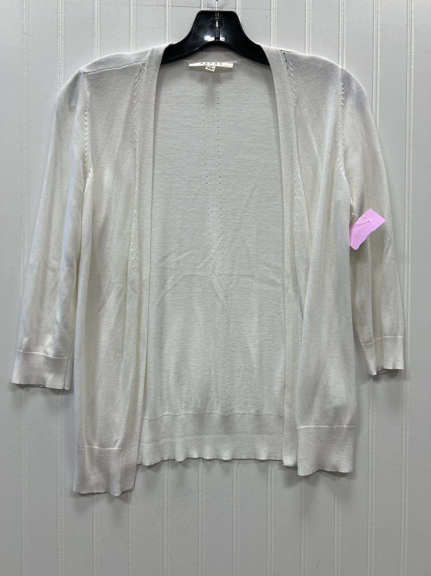 Cardigan By Cyrus In White, Size:S