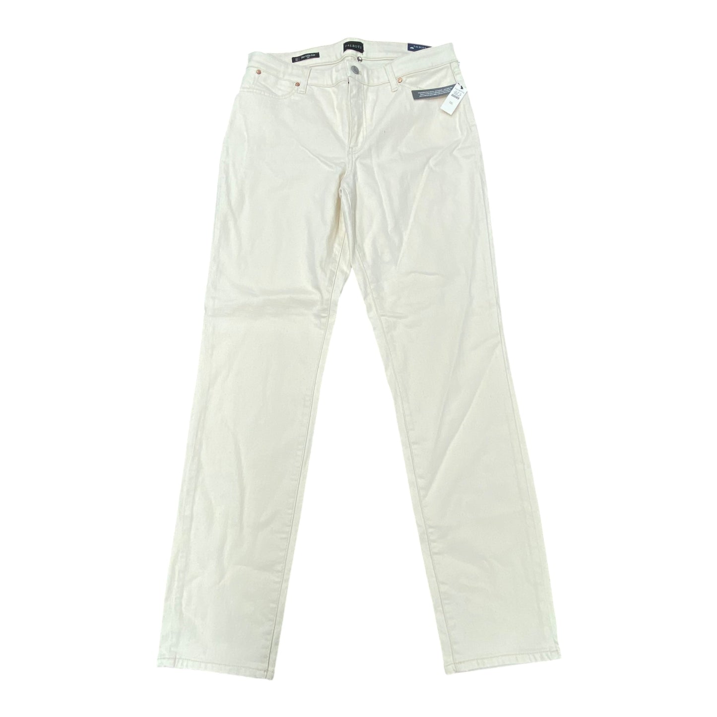 Jeans Skinny By Talbots In Cream, Size:12L