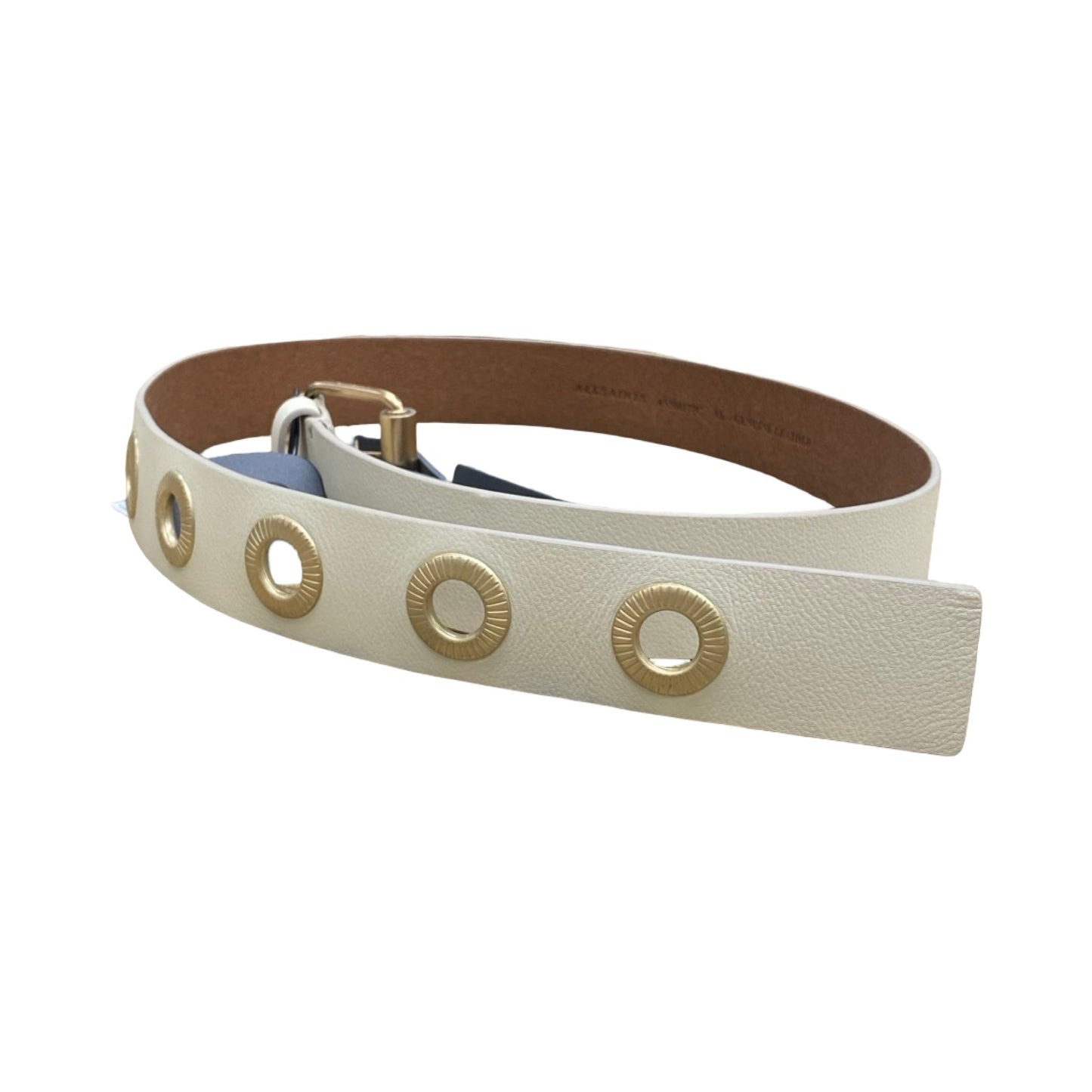 Belt Designer By All Saints In Cream, Size:Xlarge