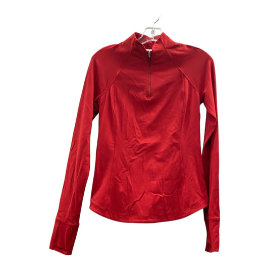 Athletic Top Ls Collar By Athleta In Red, Size:Xs