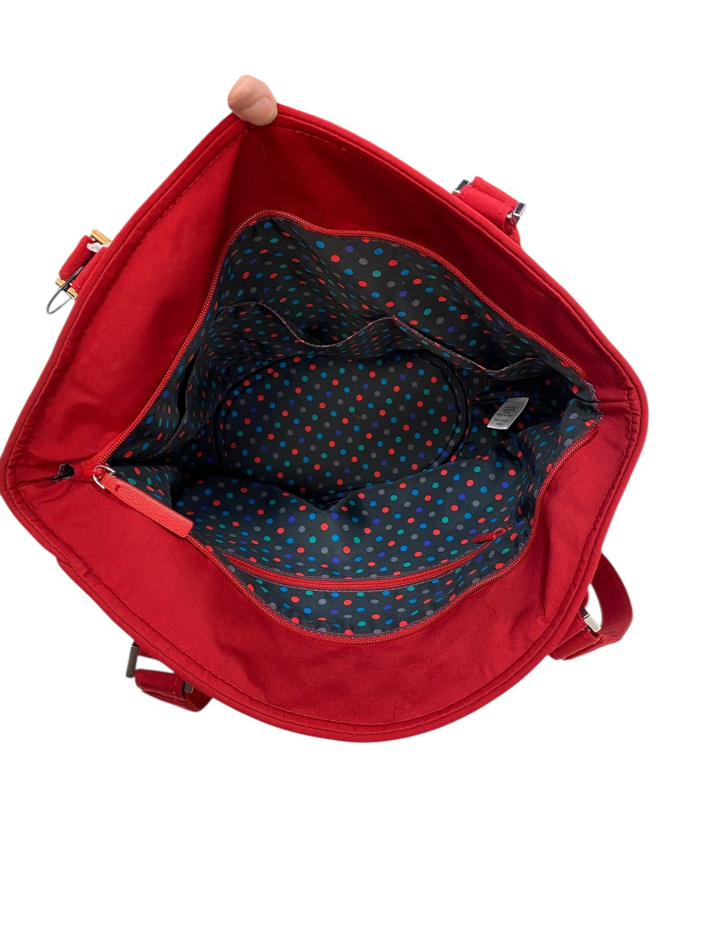 Handbag By Vera Bradley In Red, Size:Medium