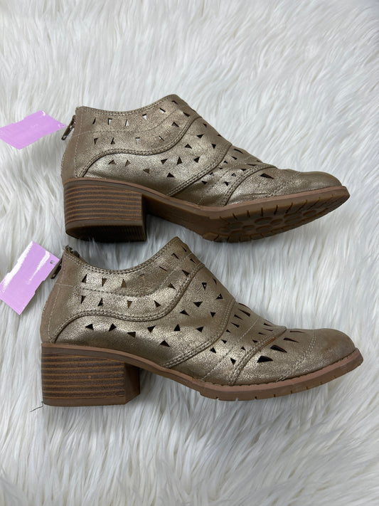 Boots Ankle Heels By Sonoma In Gold, Size:7.5