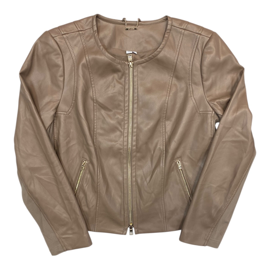 Blazer By Chicos In Brown, Size:8