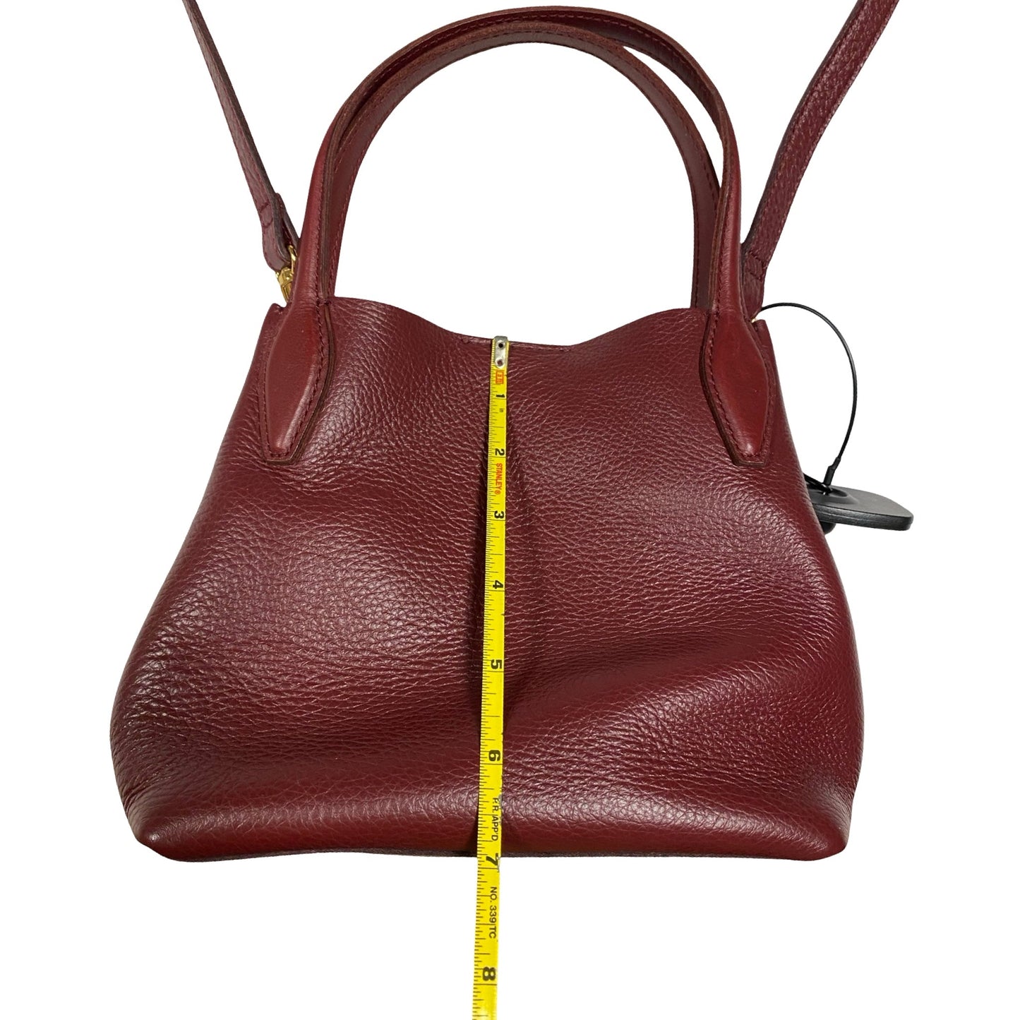 Handbag Leather By Madewell In Purple, Size:Small