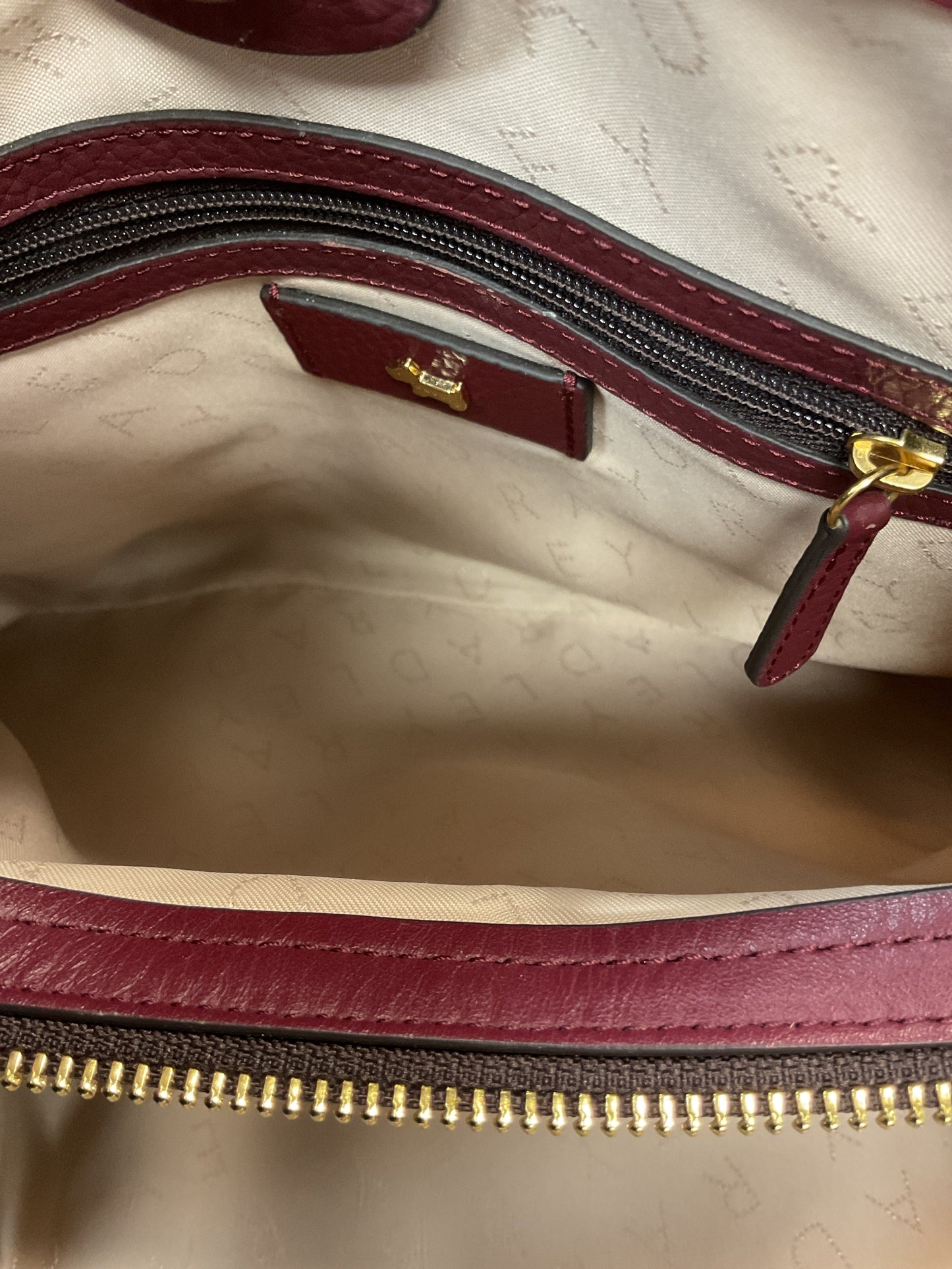 Handbag Leather By Radley London In Purple, Size:Medium