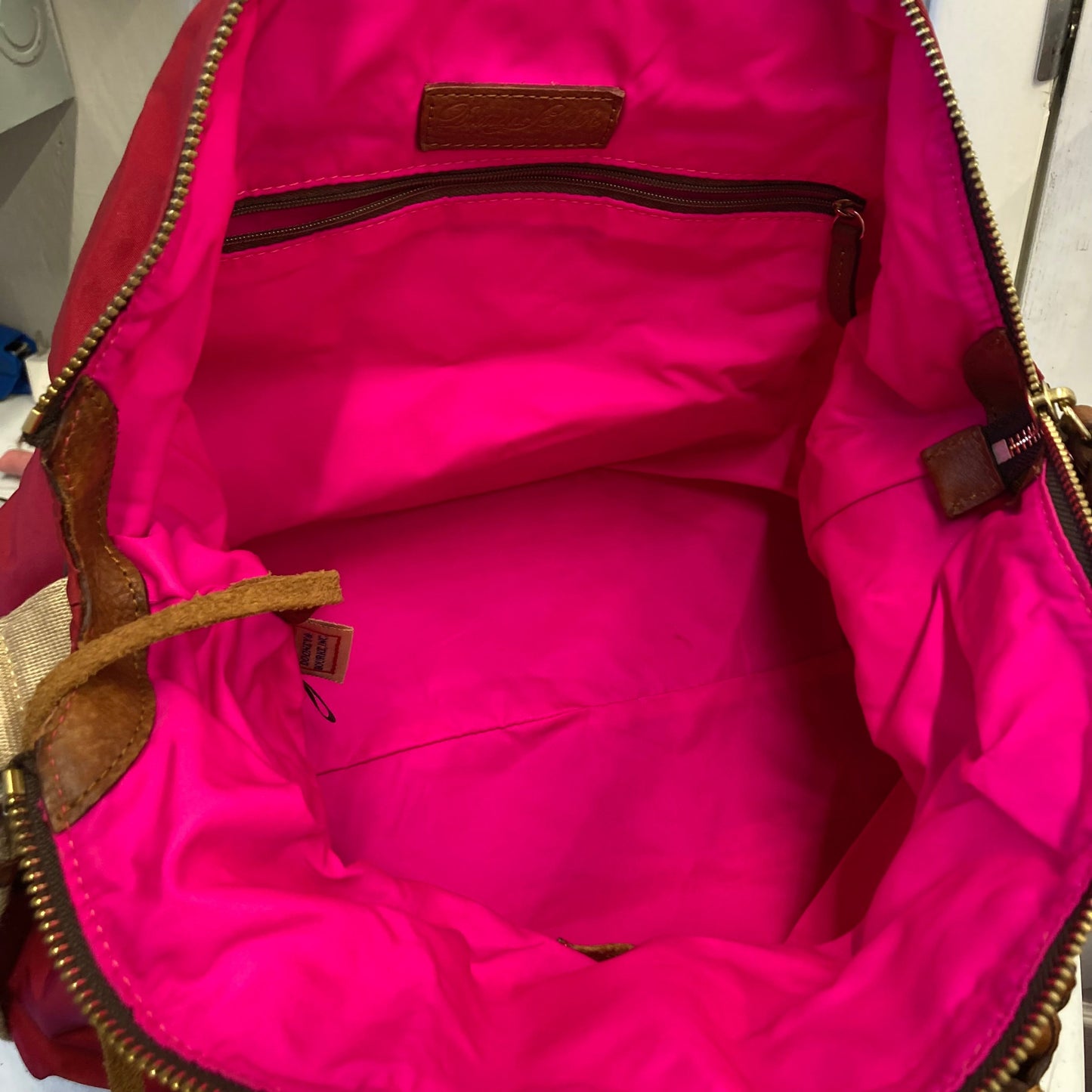 Handbag Designer By Dooney And Bourke In Red, Size:Large