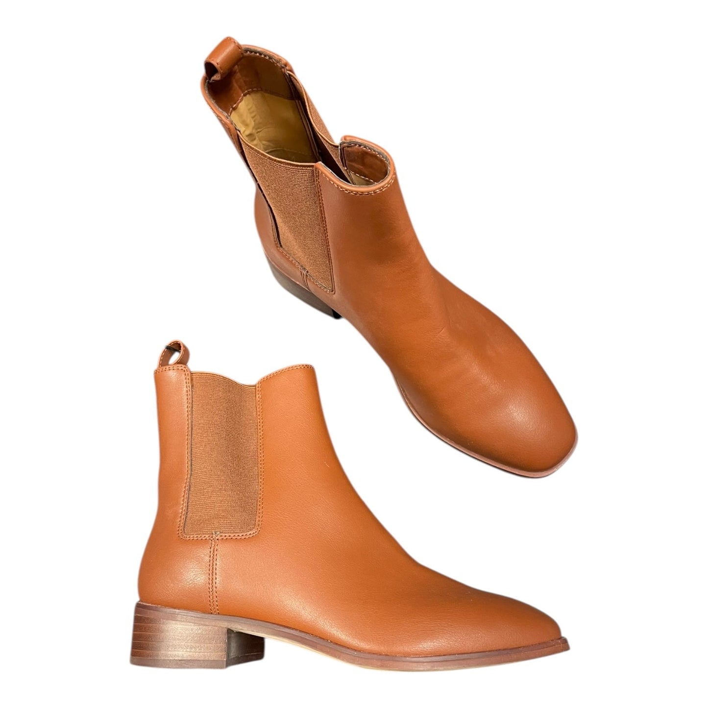 Boots Ankle Heels By J. Crew In Brown, Size:7