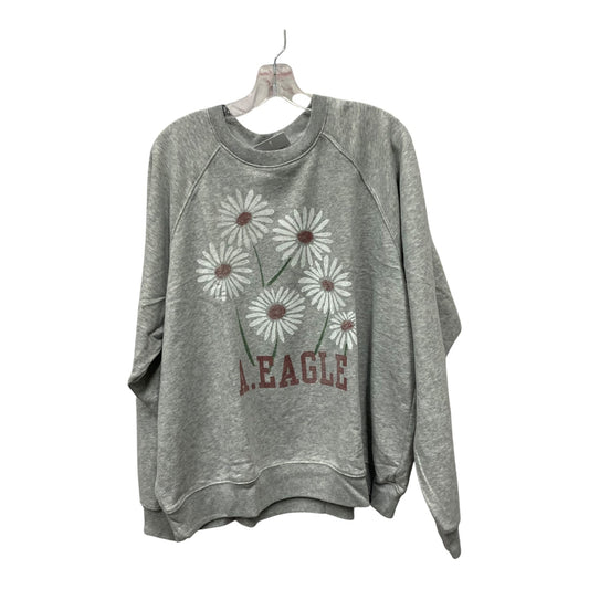 Sweatshirt Crewneck By American Eagle In Grey, Size:Xxl