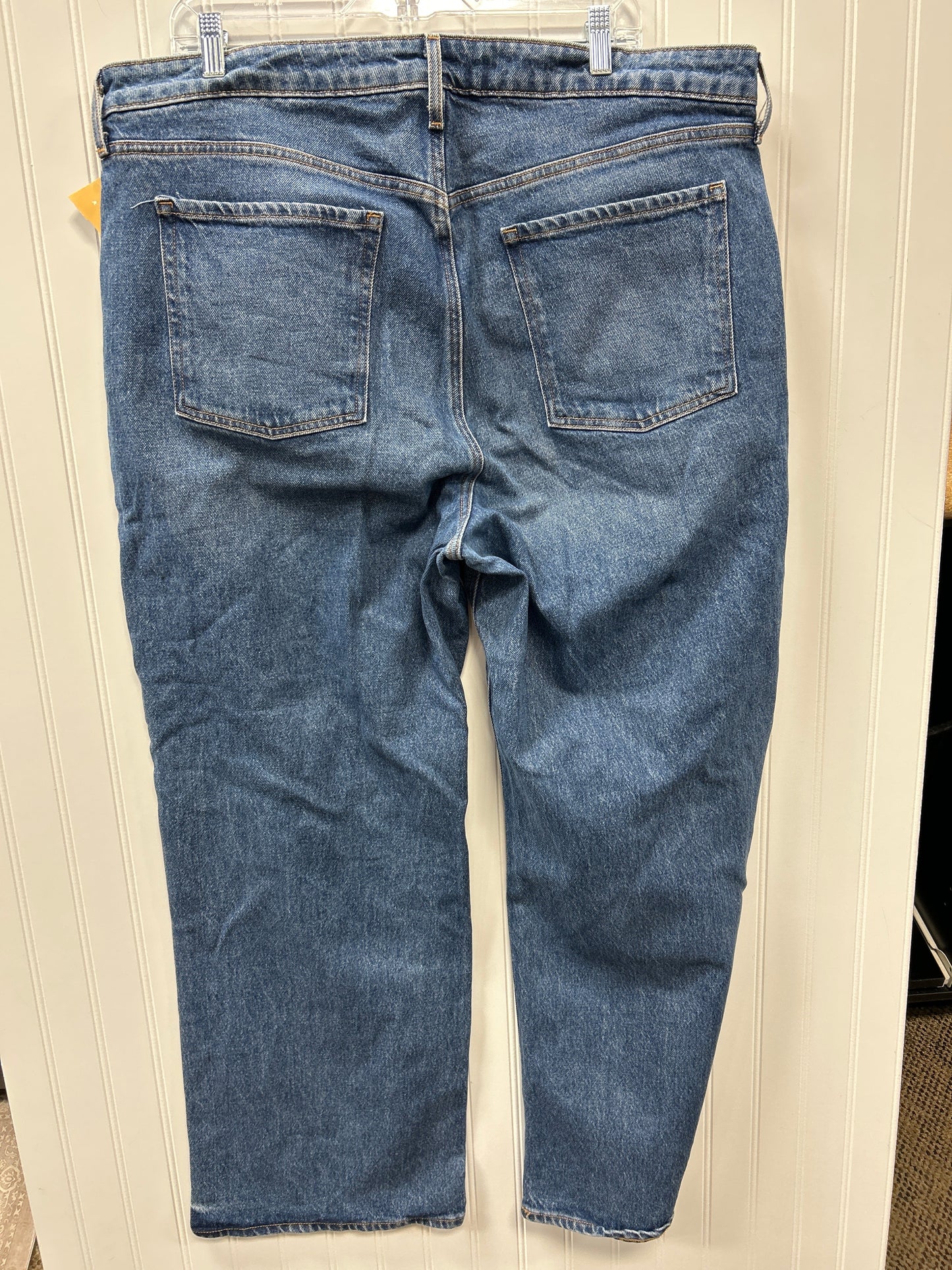 Jeans Wide Leg By Old Navy In Blue Denim, Size:18