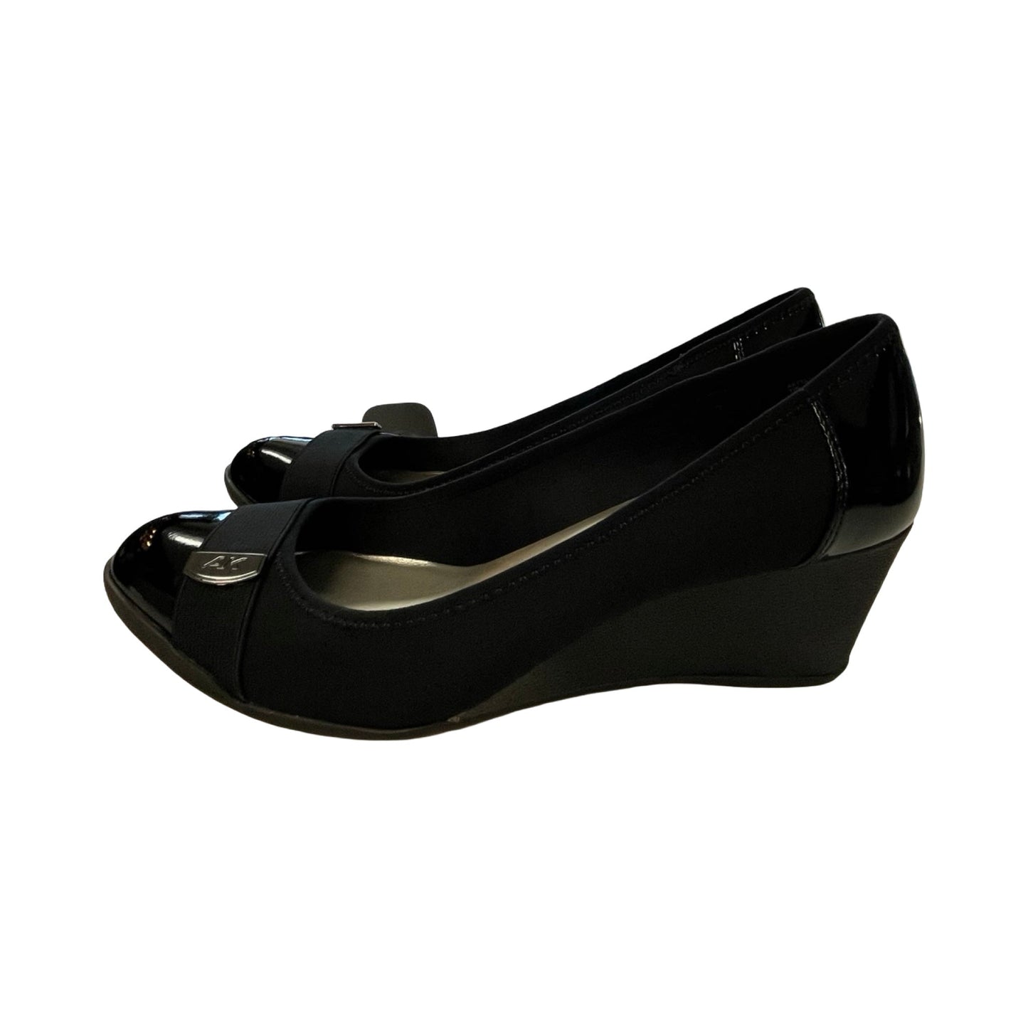 Shoes Heels Wedge By Anne Klein In Black, Size:9