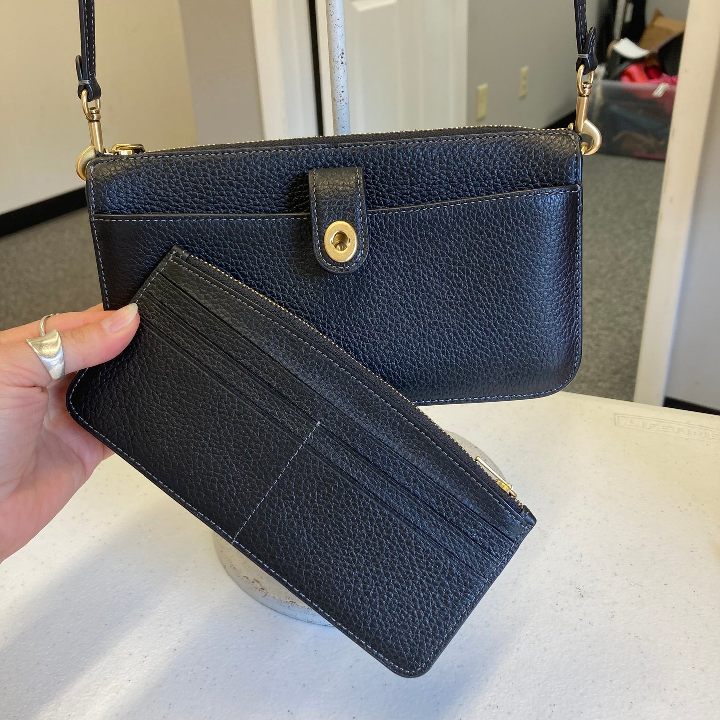 Crossbody Designer By Coach In Black, Size:Small