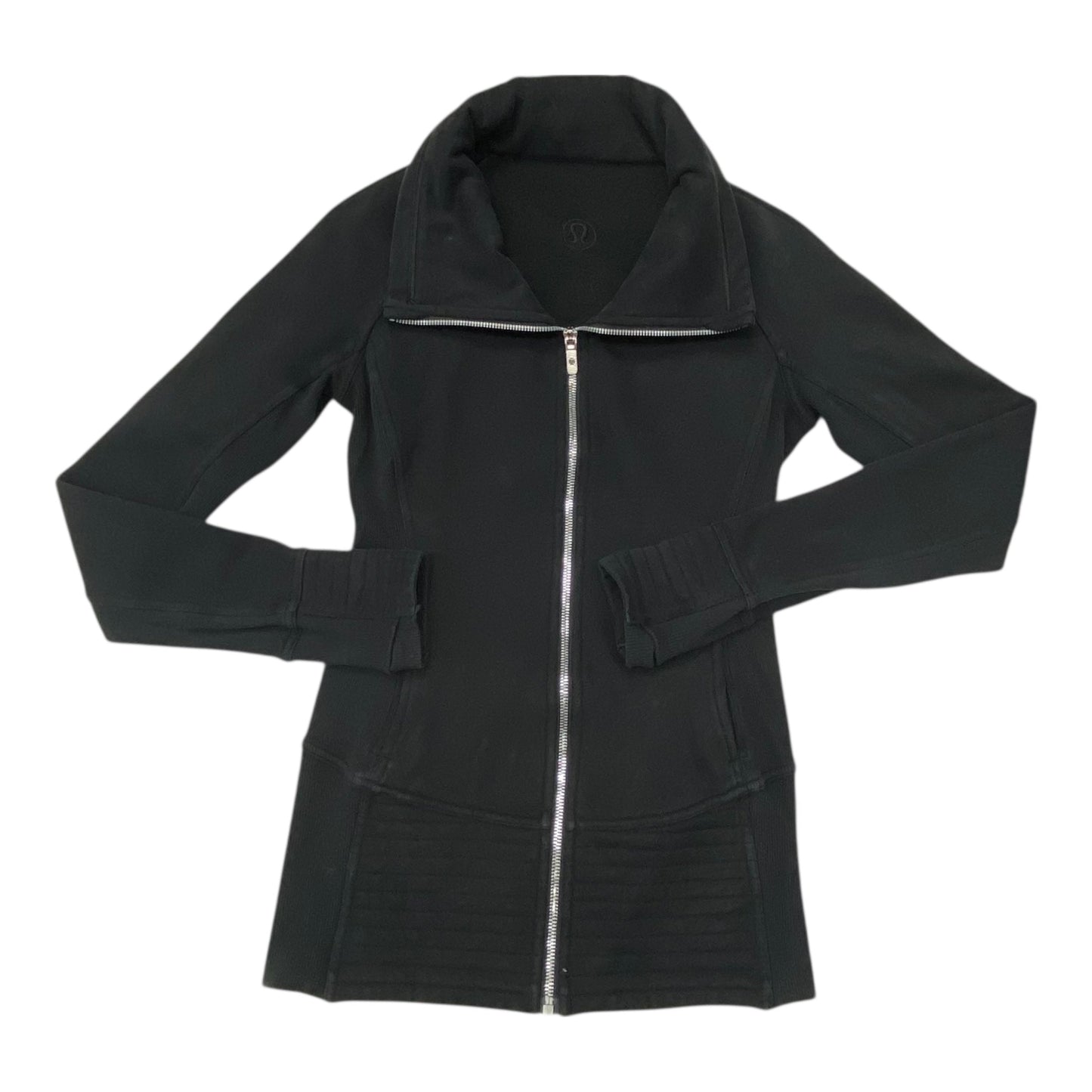 Athletic Jacket By Lululemon In Black, Size:4