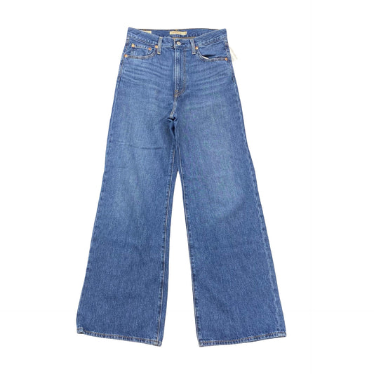 Jeans Wide Leg By Levis In Blue Denim, Size:6