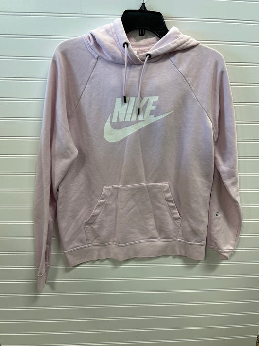Sweatshirt Hoodie By Nike Apparel In Pink, Size:M
