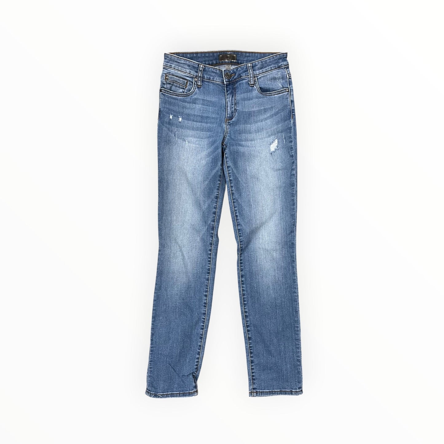 Jeans Straight By Kut In Blue Denim, Size:2
