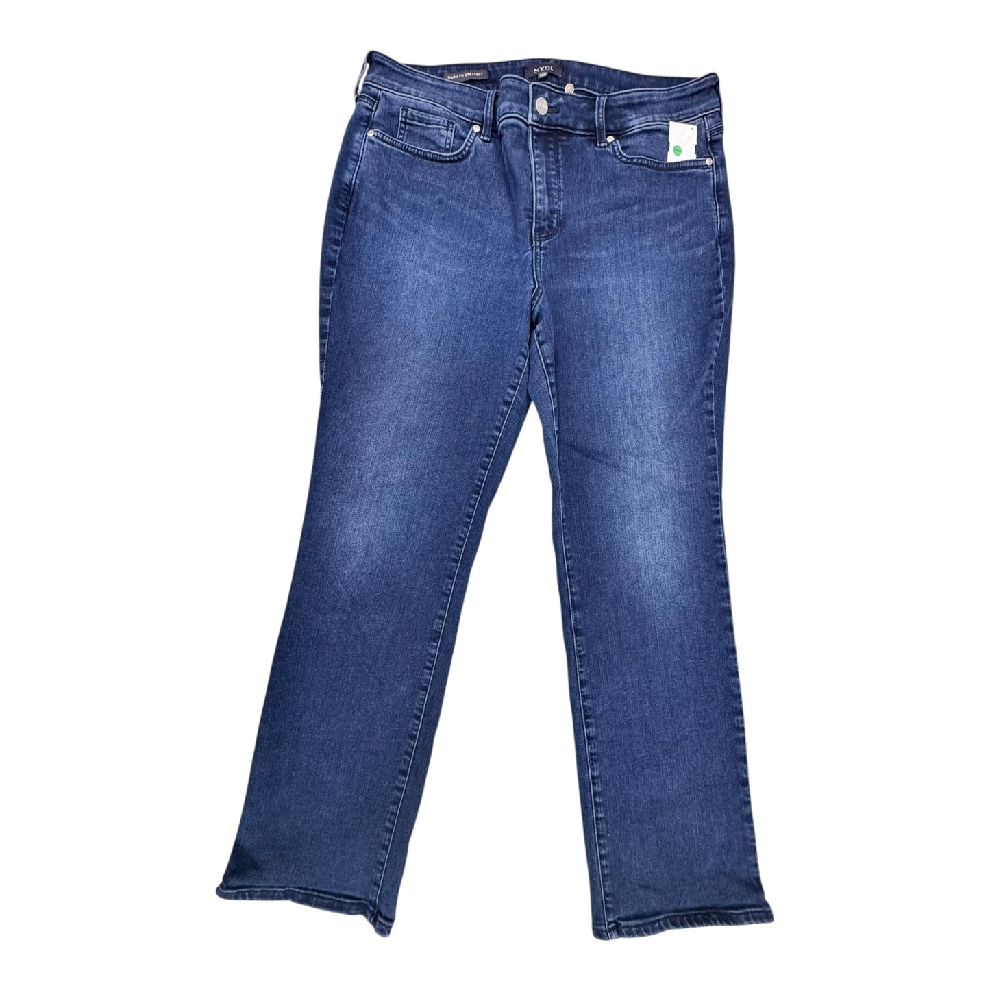 Jeans Straight By Not Your Daughters Jeans In Blue, Size:18
