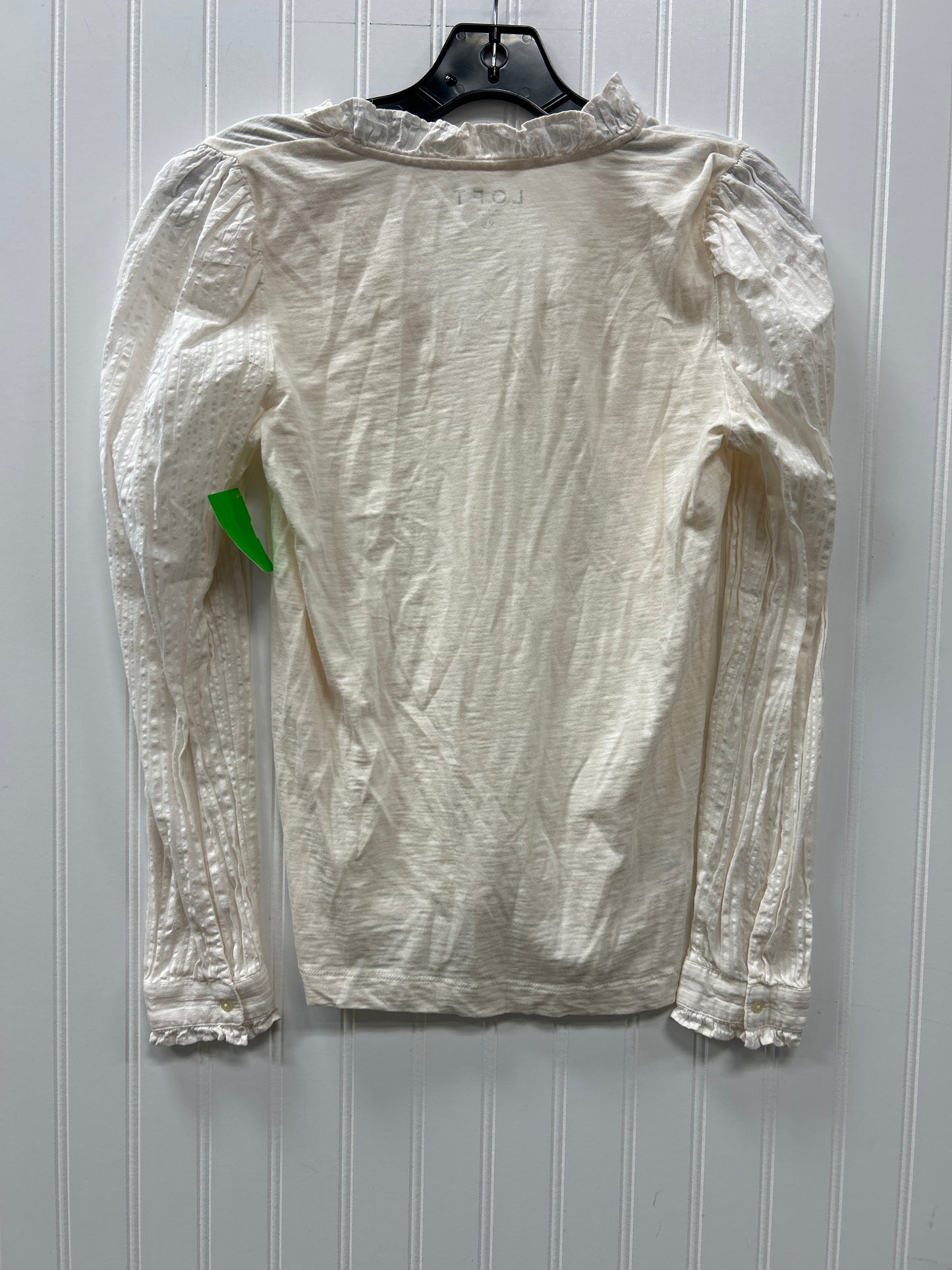 Top Ls By Loft In Cream, Size:Xs