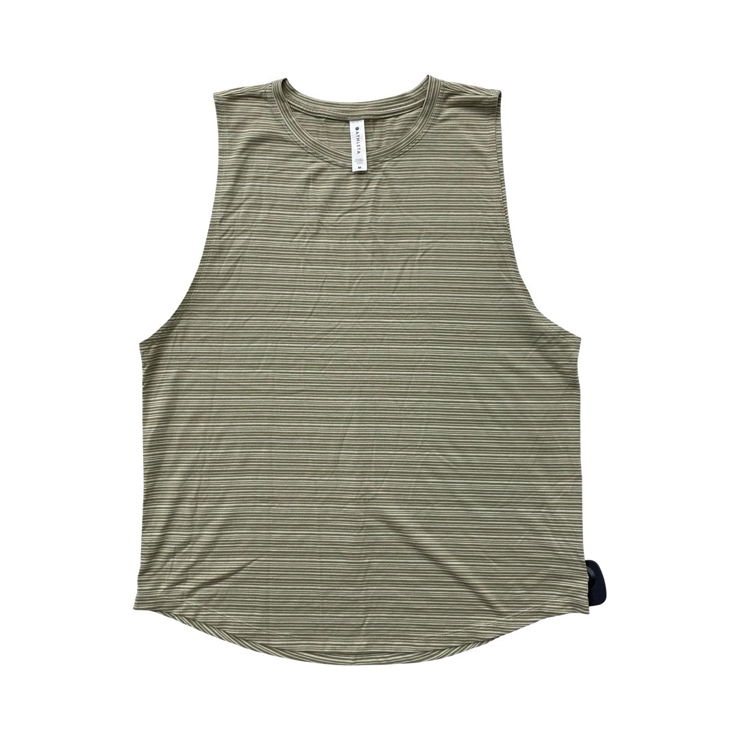 Athletic Tank Top By Athleta In Striped Pattern, Size:M