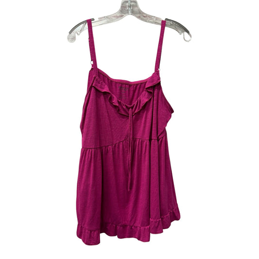 Top Sleeveless By Torrid In Pink, Size:3X