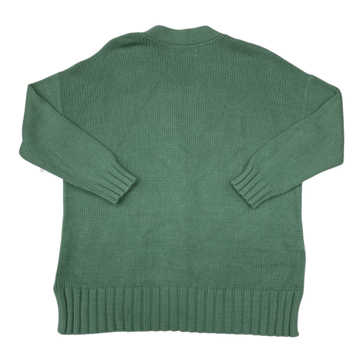 Sweater Cardigan By Loft In Green, Size:L