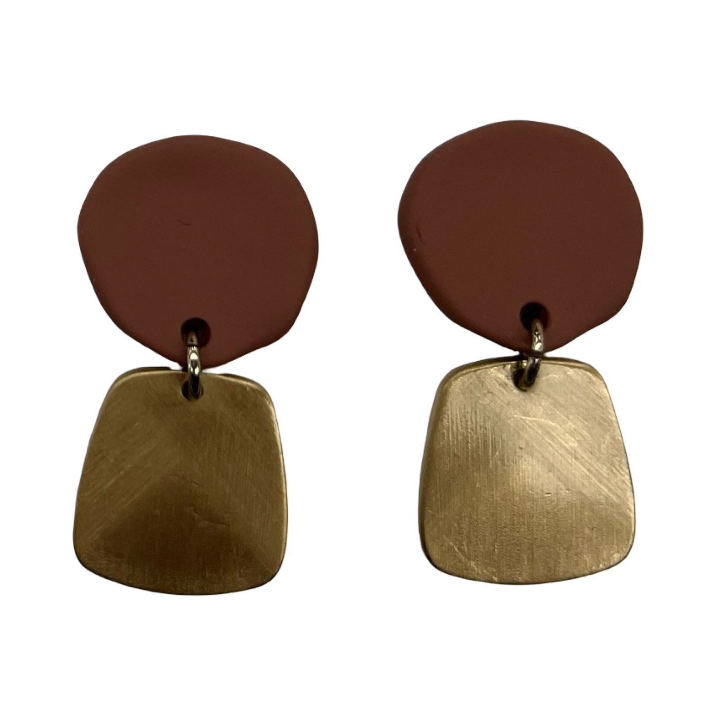 Earrings Dangle/Drop By Clothes Mentor In Brown & Gold