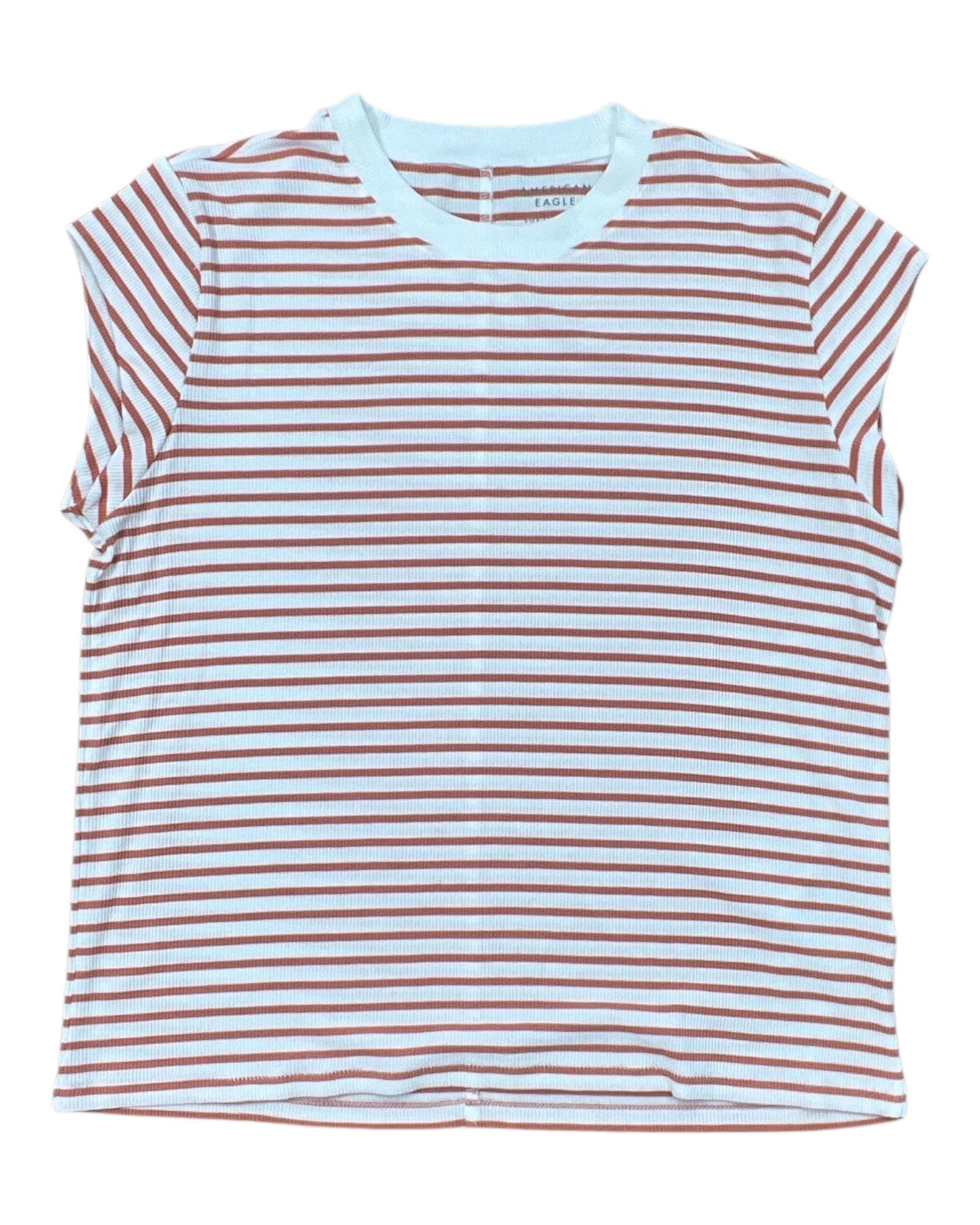 Top Ss By American Eagle In Orange & White, Size:S