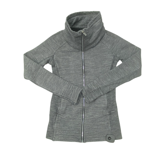 Athletic Jacket By Lululemon In Grey, Size:4