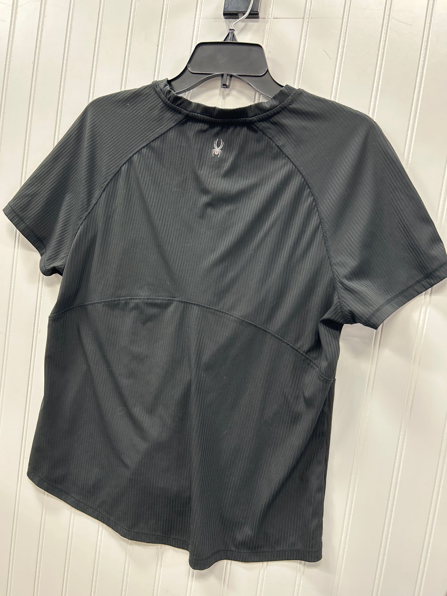 Athletic Top Ss By Spyder In Black, Size:L