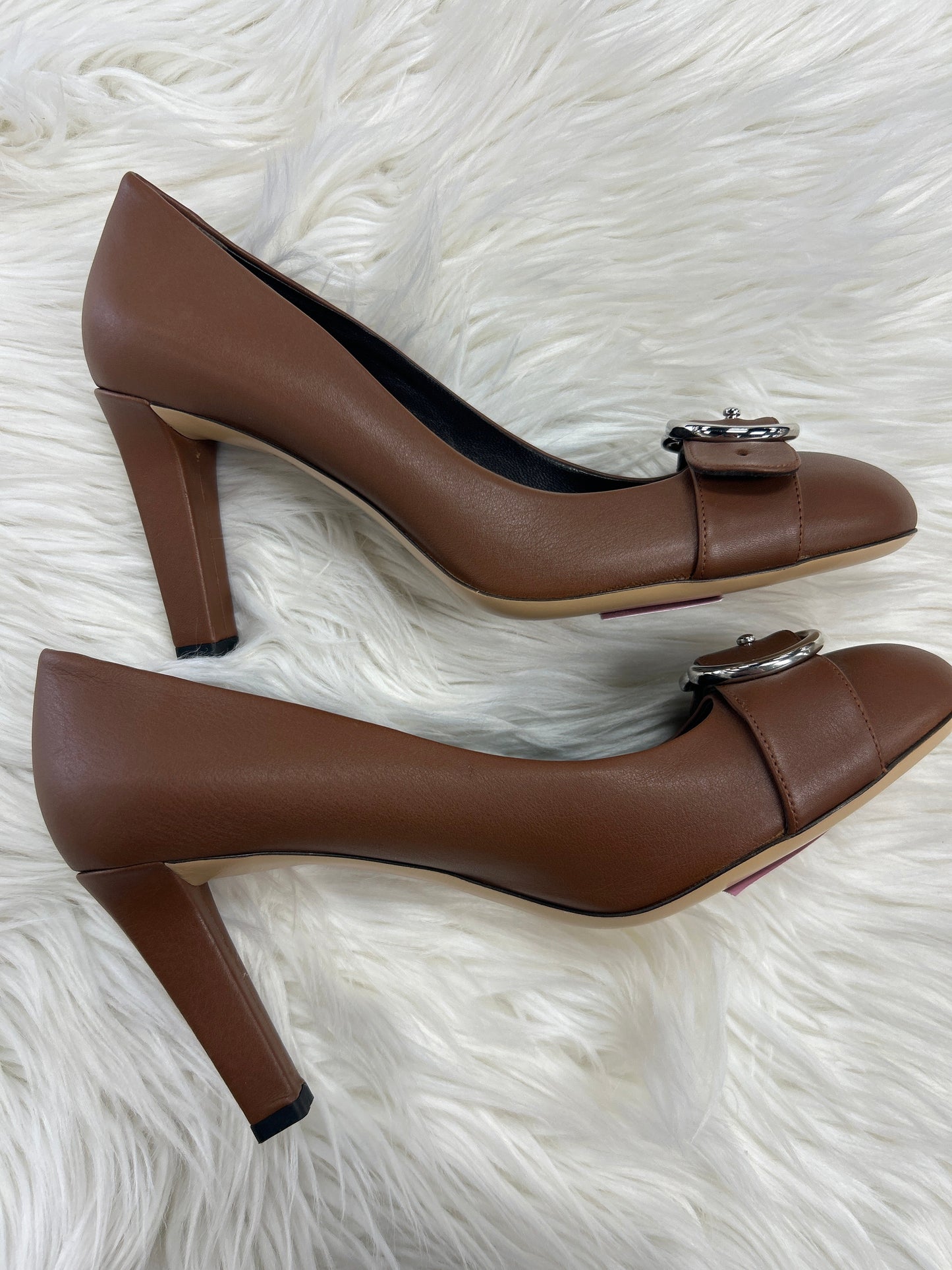 Shoes Luxury Designer By Gucci In Brown, Size:9.5