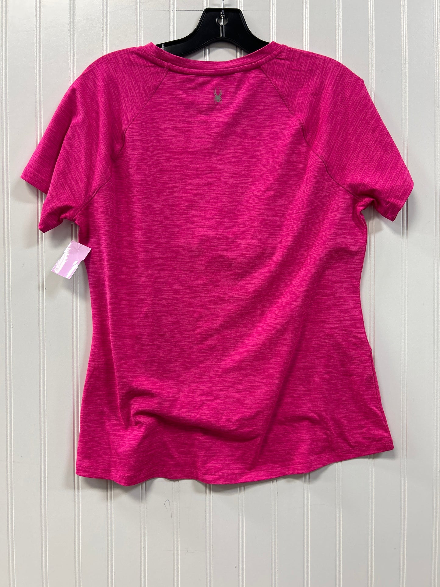 Athletic Top Ss By Spyder In Pink, Size:L