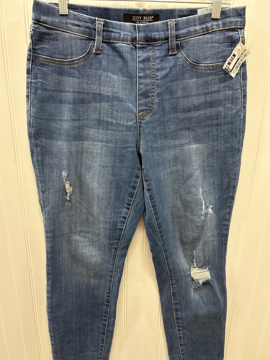 Jeans Straight By Judy Blue In Blue Denim, Size:10