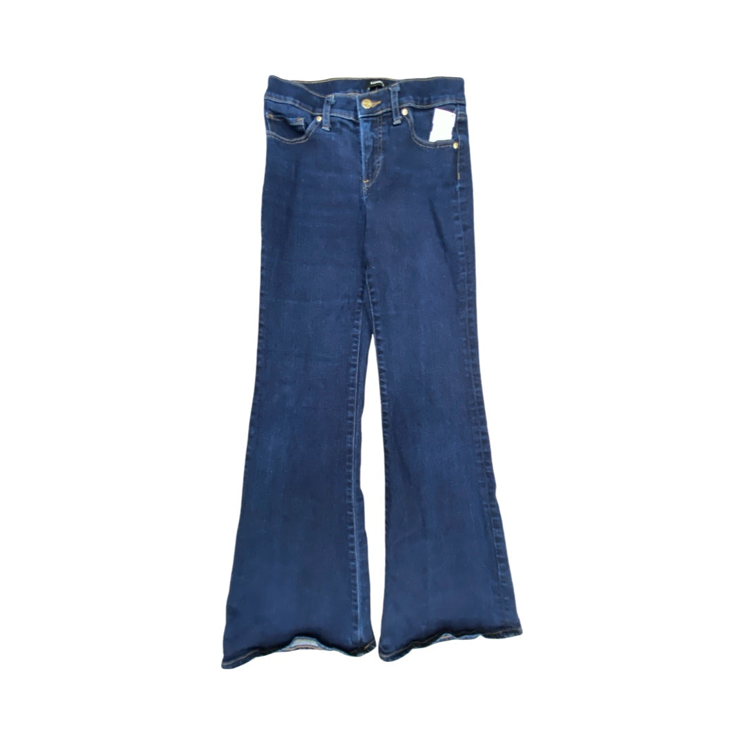 Jeans Flared By Express In Blue, Size:0